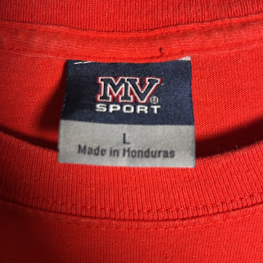 Y2K North Carolina State University Wolfpack MV Sports Red T-Shirt Men’s Size L - Picture 4 of 10